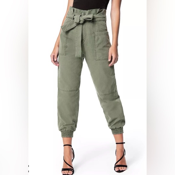 Joe's Jeans Pants - Joes High Waisted Paperbag Utility Jogger Pants Size 24